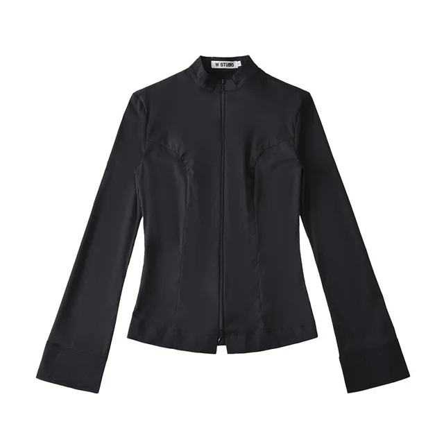 Lightweight Breathable Outdoor Sports Zipper Shirt Black - Shop at LoveMi
