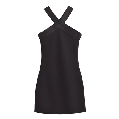 Summer Stretch Hanging Collar Comfortable Sleeveless Sling Dress - Shop at LoveMi