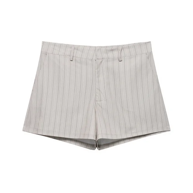 Thin Belt Striped Blazer Mini Shorts Pants - Shop at LoveMi