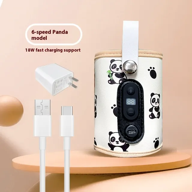 Constant Temperature Heating Go Out Portable Milk Bottle Panda Set Adapter Chinese - Shop at LoveMi