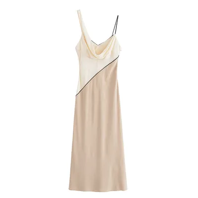 European And American Style Vertical Midi Skirt Sling Dress - Shop at LoveMi