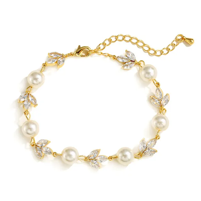 Tequ Design Personalized Simple Micro Inlaid Zircon Bracelet White Gold Plated - Shop at LoveMi