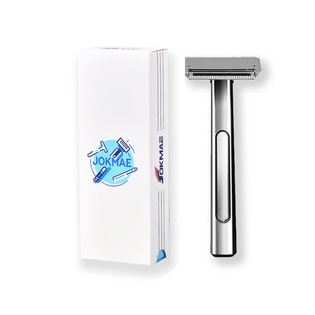 Double layer Half blade Knife Holder Manual Shaving Suspension Knife Head Shaver Silver - Shop at LoveMi