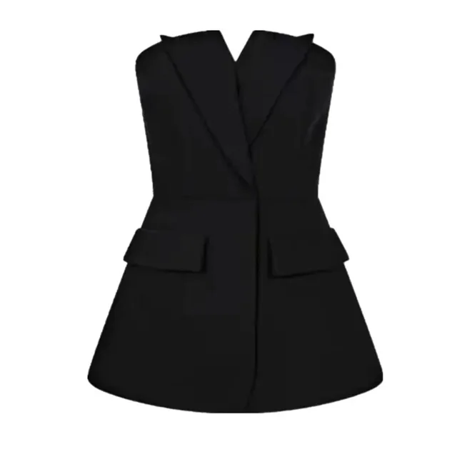 Pure Desire Mesh Socialite Exquisite Fashion Long Sleeve Suit Small V Tube Top Suit - Shop at LoveMi