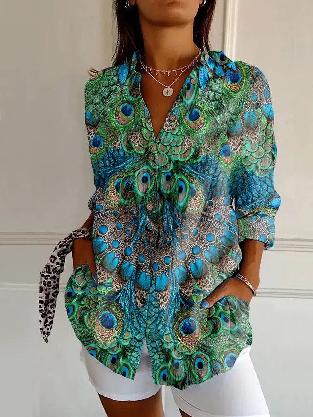 Women's Fashion Summer Pattern Printed 3D Shirt Jm699 - Shop at LoveMi