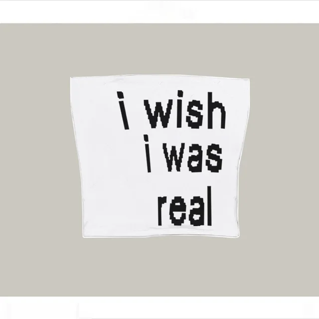 Printed Vest Black Camisole Tube Top T shirt Tube Top White - Shop at LoveMi