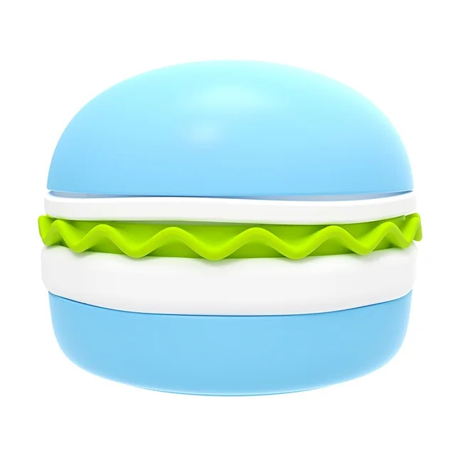 Hamburger Style 5 in 1 Dog Bowl Anti choke Non slip Pet Slow Feeding Bowl Sky Blue - Shop at LoveMi