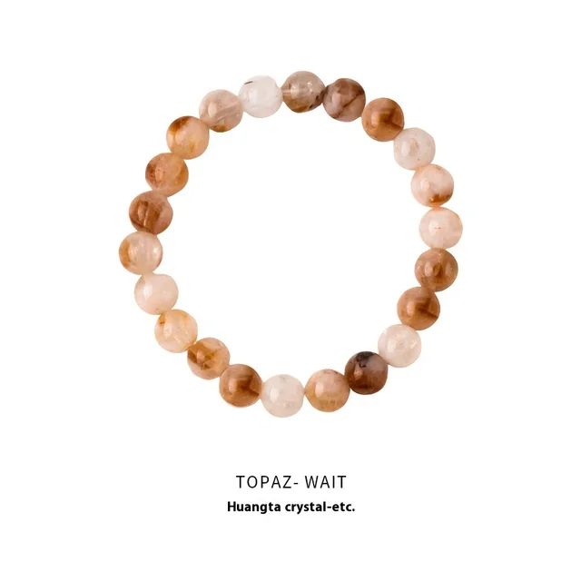 Natural Citrine Beaded Bracelet For Women Natural Citrine 8Mm - Shop at LoveMi