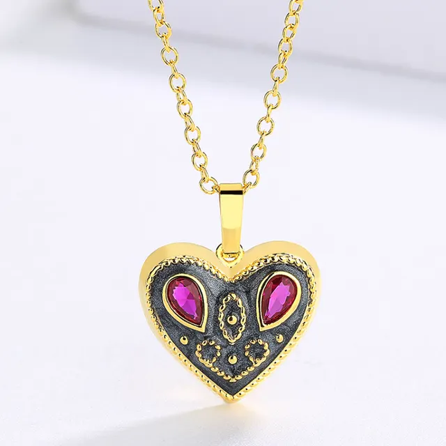 Classic Retro Exquisite Enamel Jewelry Three piece Set Kynl0553 Necklace - Shop at LoveMi