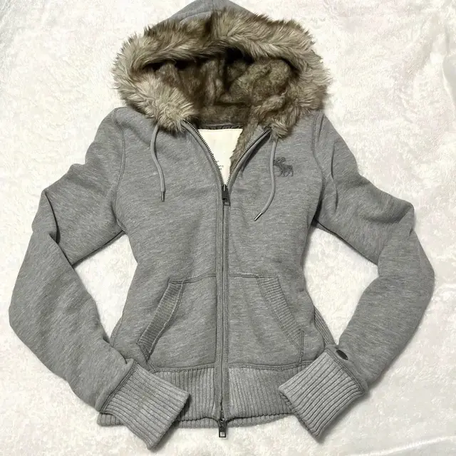 Hooded Sweater Women's Autumn And Winter Cardigan Fur Collar Gray - Shop at LoveMi