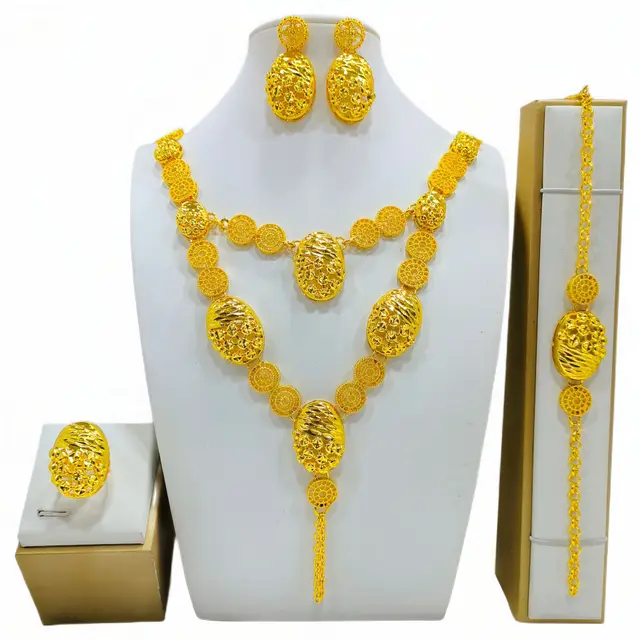 Fashion Women's Necklace Earring Ring Bracelet Suit St142 - Shop at LoveMi