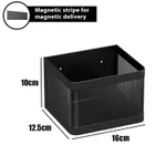 Kitchen Refrigerator Side Magnetic Storage Hanging Basket - Black Small Size - View 1