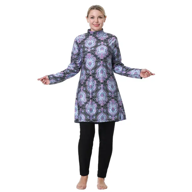 Super Loose Plus Size Fat Women Conservative Swimwear Black - Shop at LoveMi