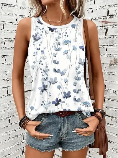 New Casual Stylish And Lightweight Lightweight Round Neck Sleeveless Vest Wn11Rq250507Y073 - Shop at LoveMi