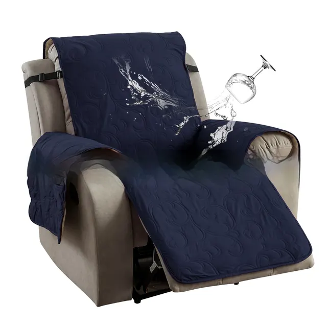 Simple Multi color Polyester Non slip Sofa Cushion Navy Blue - Shop at LoveMi