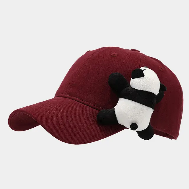 Niche Baseball Cap Korean Sun Hat Wine Red - Shop at LoveMi