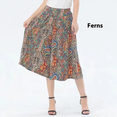 Summer New Chiffon Casual Cropped Loose Pants Anemone - Shop at LoveMi