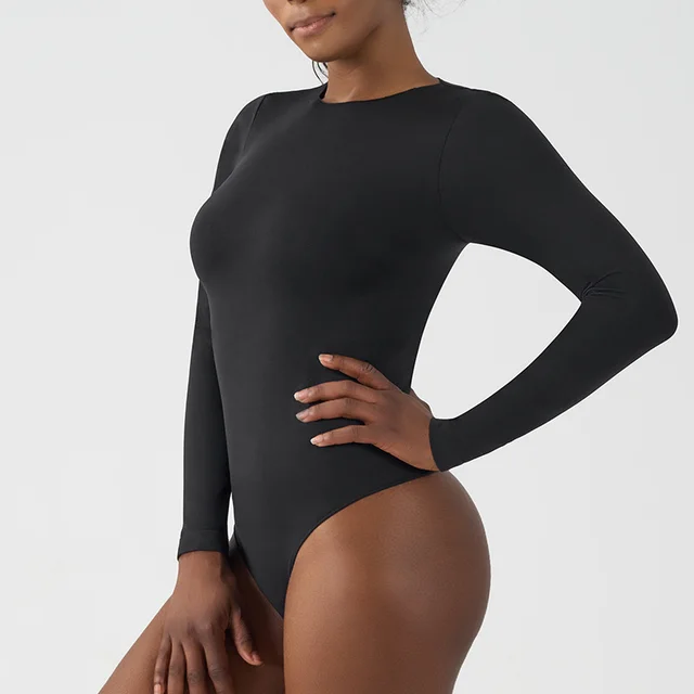 Seamless High Elastic Frayed Soft Jumpsuit Black - Shop at LoveMi