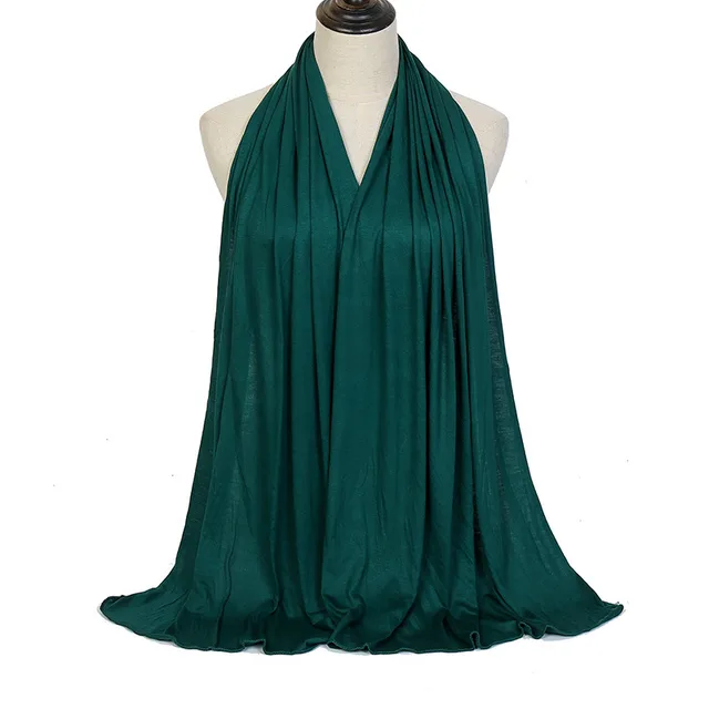 Solid Color Cotton Warm Shawl 8 Dark Green - Shop at LoveMi