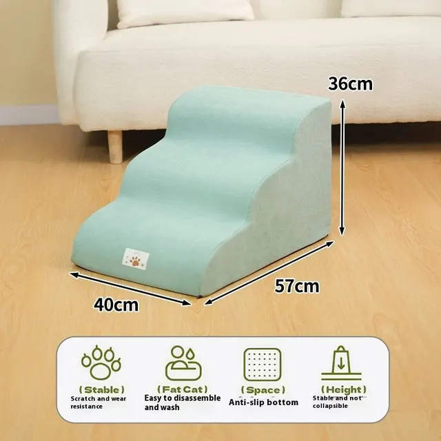 Pet Bed Stairs Slope Bedside Sofa Three Layers Blue - Shop at LoveMi