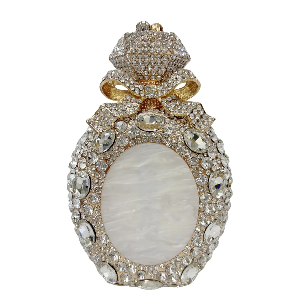 Women's Fashion Banquet Full Diamond Clutch Gold - Shop at LoveMi