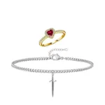 Gold Ring Silver Bracelet