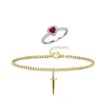 Silver Ring Gold Bracelet