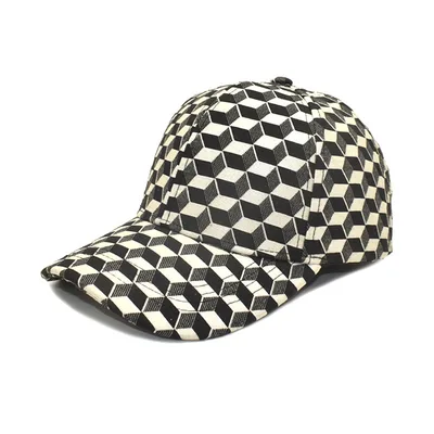 Women's Spring And Autumn Korean Style Japanese Style Trendy Chessboard Plaid Baseball Cap Beige - Shop at LoveMi