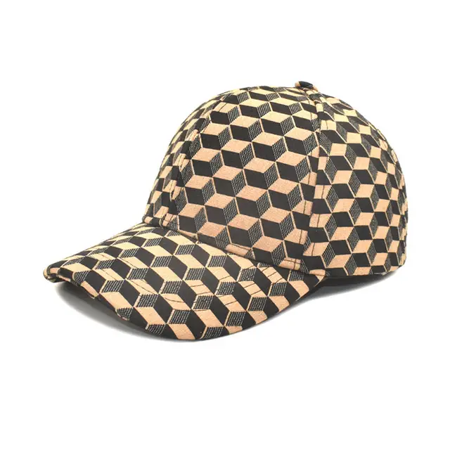 Women's Spring And Autumn Korean Style Japanese Style Trendy Chessboard Plaid Baseball Cap Khaki - Shop at LoveMi