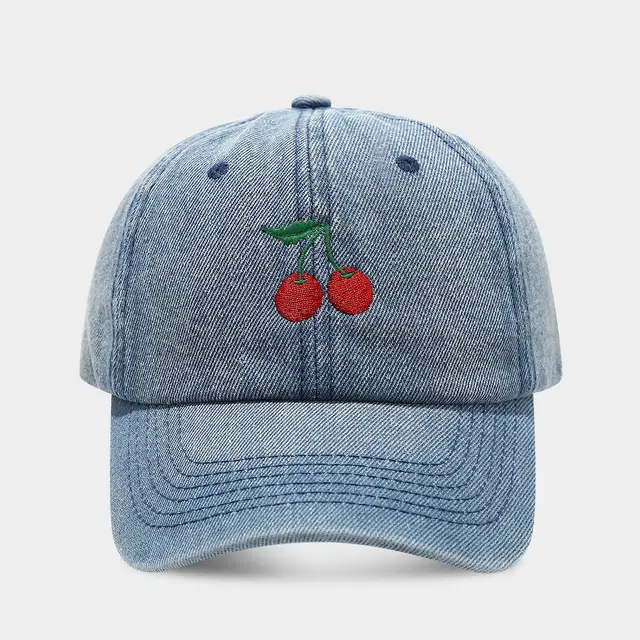 Outdoor Shopping Casual Sun Hat Elegant Baseball Cap Denim Smalt - Shop at LoveMi