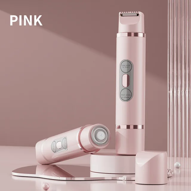 Digital Display Type c Multifunctional Women's Shaver Hair Removal Device Second Generation Pink - Shop at LoveMi