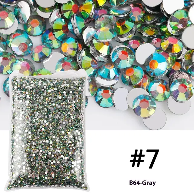 Resin Flat Magic Color Nail Rhinestone-sticking Handmade Ornament - Color 7 - View 1