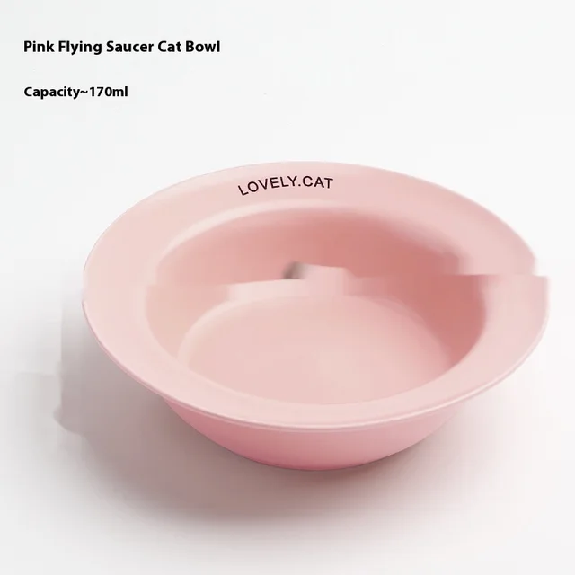 Ceramic Height Increasing Table Frame, Square Cat Bowl Ufo Cat Bowl Pink - Shop at LoveMi
