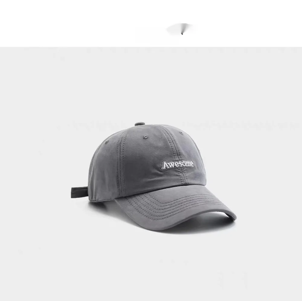 Baseball Cap Soft Top Sun Hat Show Face Small Gray - Shop at LoveMi