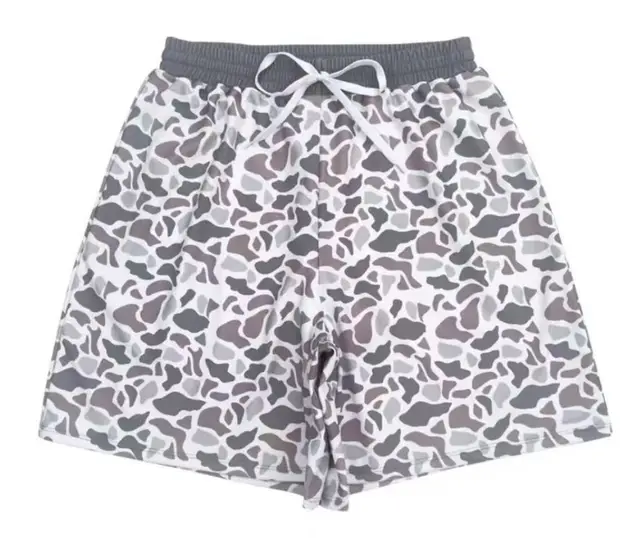 Digital Printing Drawstring Lace up Shorts Casual Printed 4 Purple Thick Waist - Shop at LoveMi
