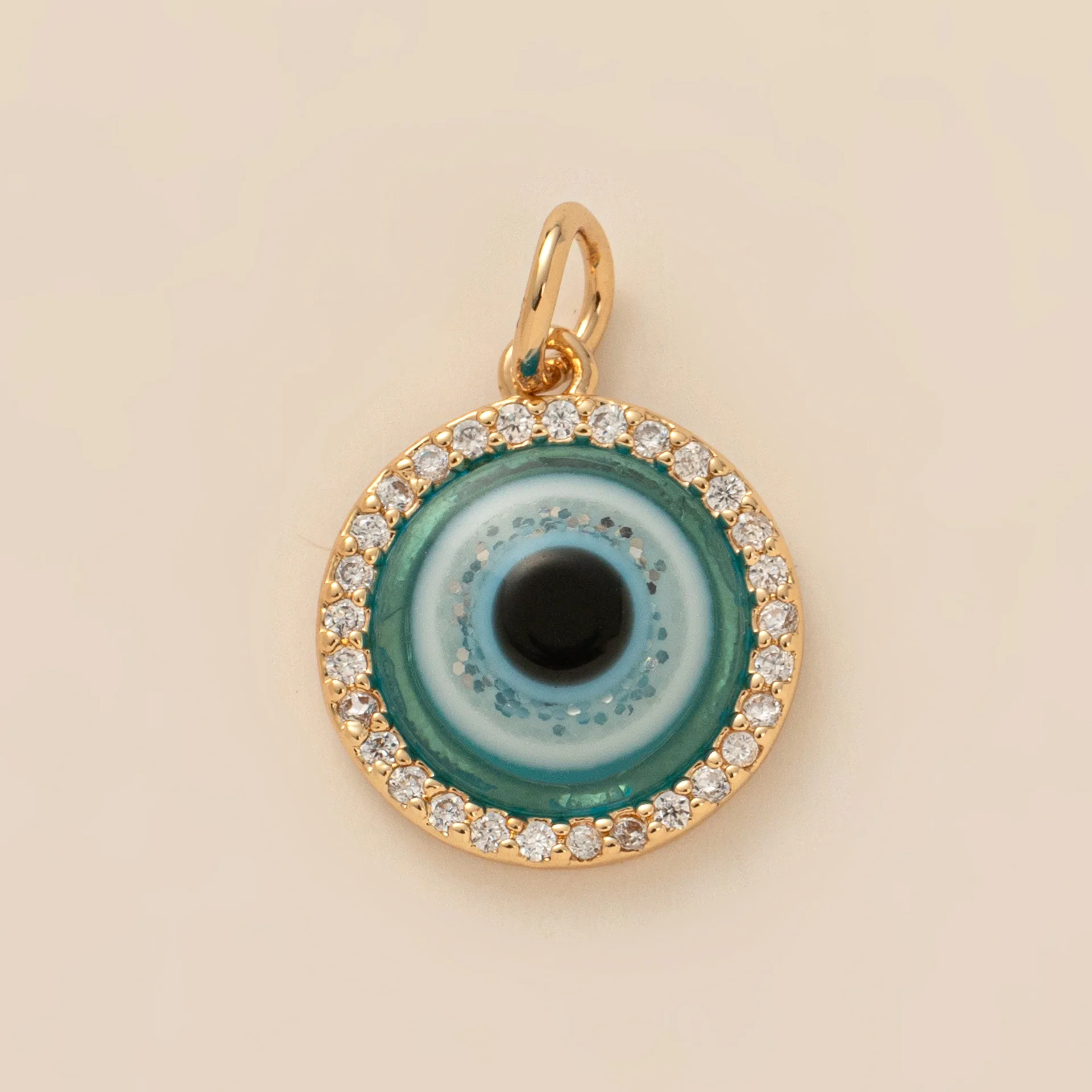 Food Rose Cherry Love Weather Cross Rectangular Pendant - Eyeball