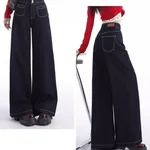 Dark Blue Cropped Pants