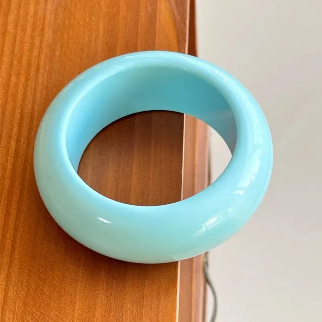 New Simple Spring And Summer Colorful Round Geometric Resin Bracelet - Shop at LoveMi