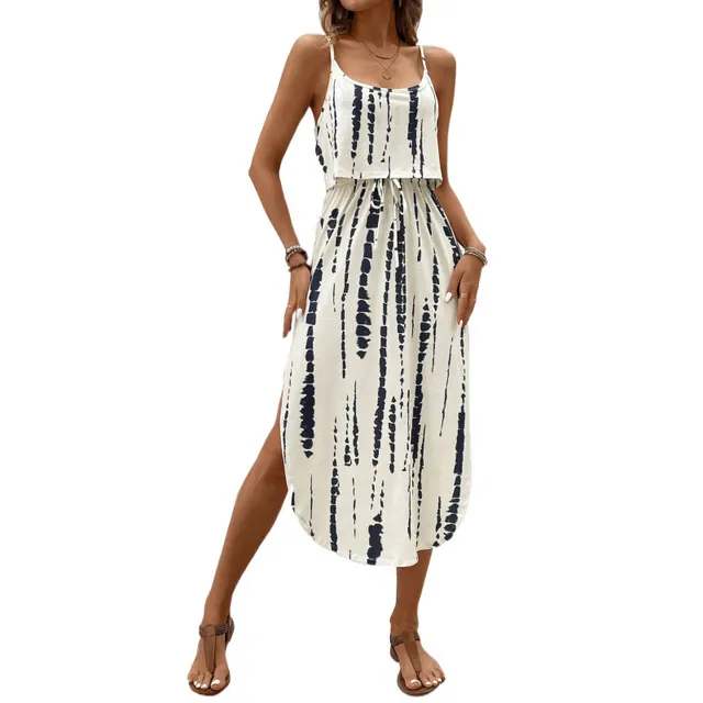 European And American style Floral Camisole Skirt Two piece Set White - Shop at LoveMi