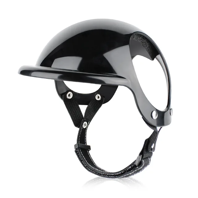 New Dog Cat Motorcycle Safety Helmet Hat Accessories Black - Shop at LoveMi