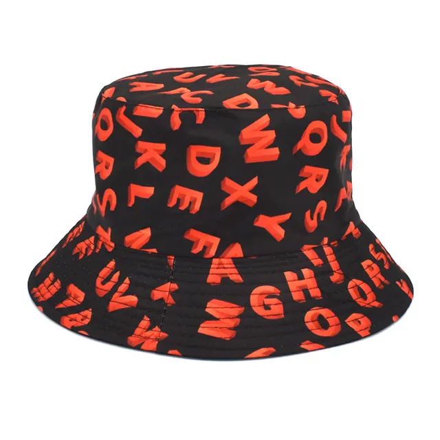 Double sided Sun Outdoor Bucket Korean Hat Letters - Shop at LoveMi