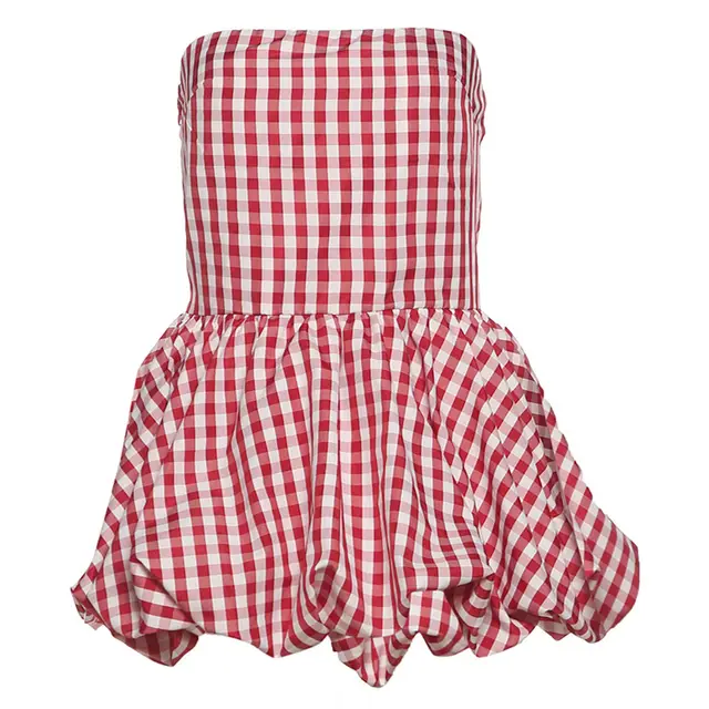 Off the shoulder Dress Swing Top For Women Red - Shop at LoveMi