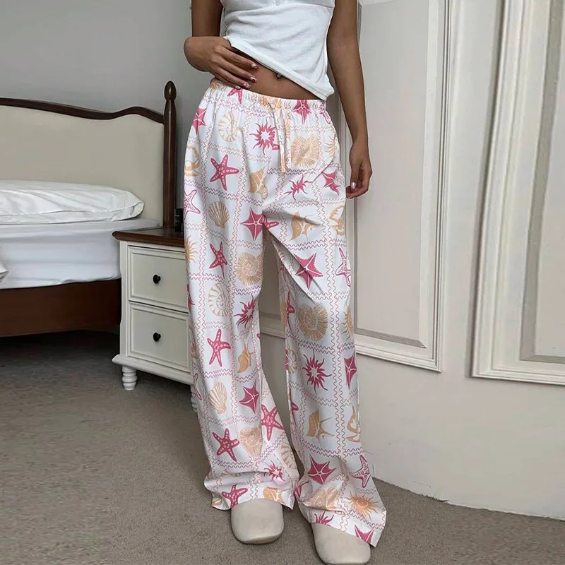 Temperament Leisure Trousers Wide leg Straight Pants Mop Pants Women Color - Shop at LoveMi