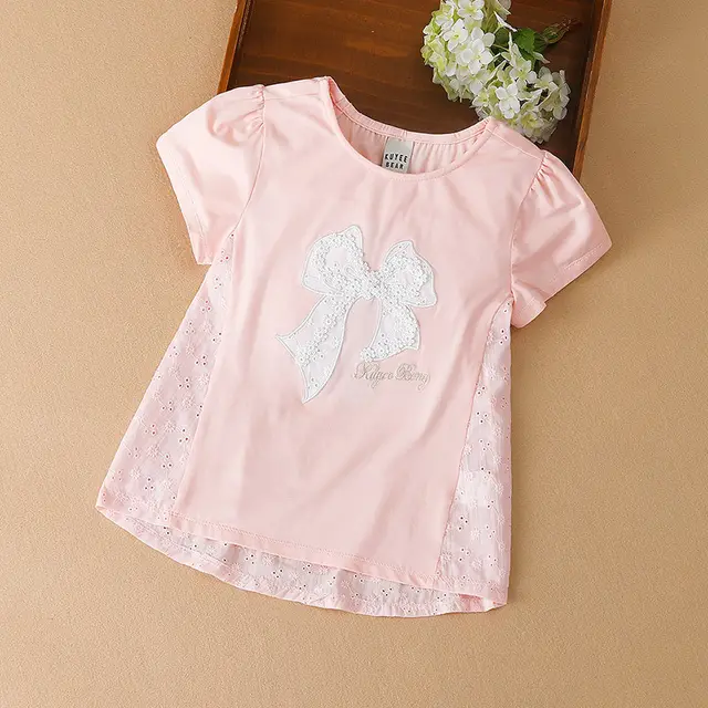 Girls' Fashion Personality Trendy Shirt Short Sleeve Pink - Shop at LoveMi