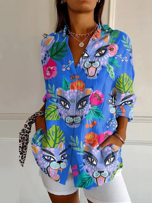 3D Digital Printing Long Sleeve Shirt Top Nccs01Sx1257 - Shop at LoveMi