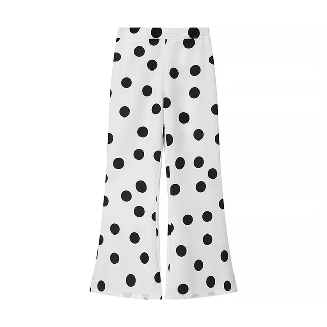 Fashionable Stylish New High Waist Polka dot Top Pants Polka Dot Printing Suit Pants - Shop at LoveMi