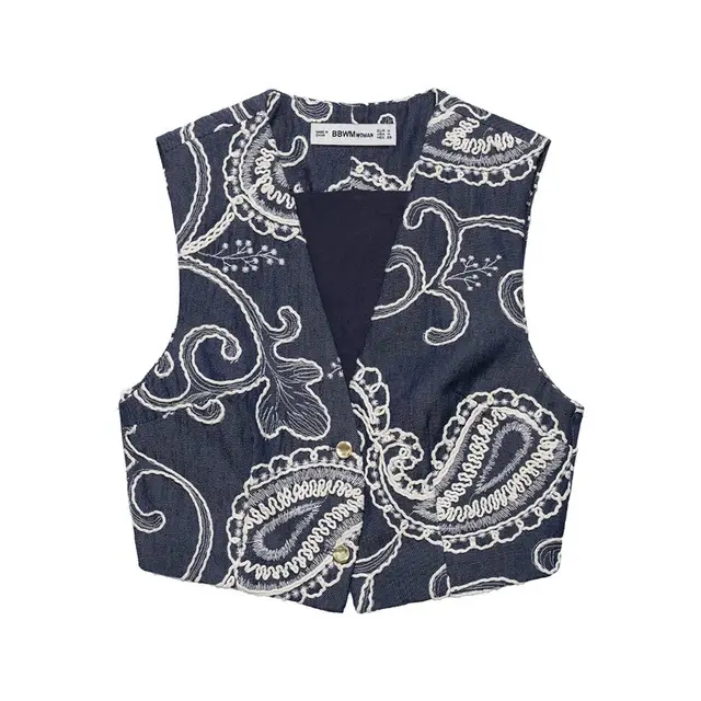 Embroidery Short Vest Top Embroidered Culottes Top - Shop at LoveMi