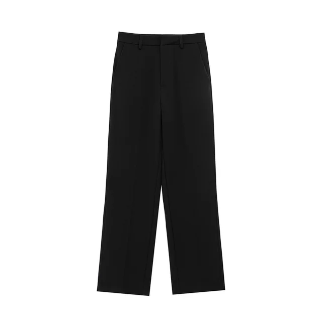Lapel T shirt Shory Style Coat Straight leg Pants Black Pants - Shop at LoveMi