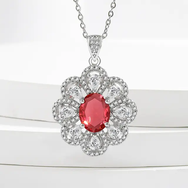 Bride Jewelry Earrings Necklace Jewelry Suit Necklace Pendant With Chain - Shop at LoveMi