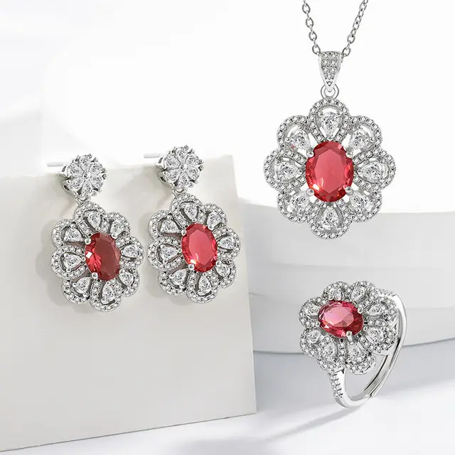 Bride Jewelry Earrings Necklace Jewelry Suit Set - Shop at LoveMi